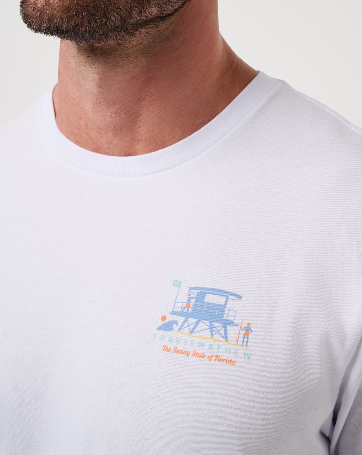 Key West Kiss Tee Men/White
