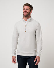 Cloud Sweater Quarter Zip Men/Heather Grey
