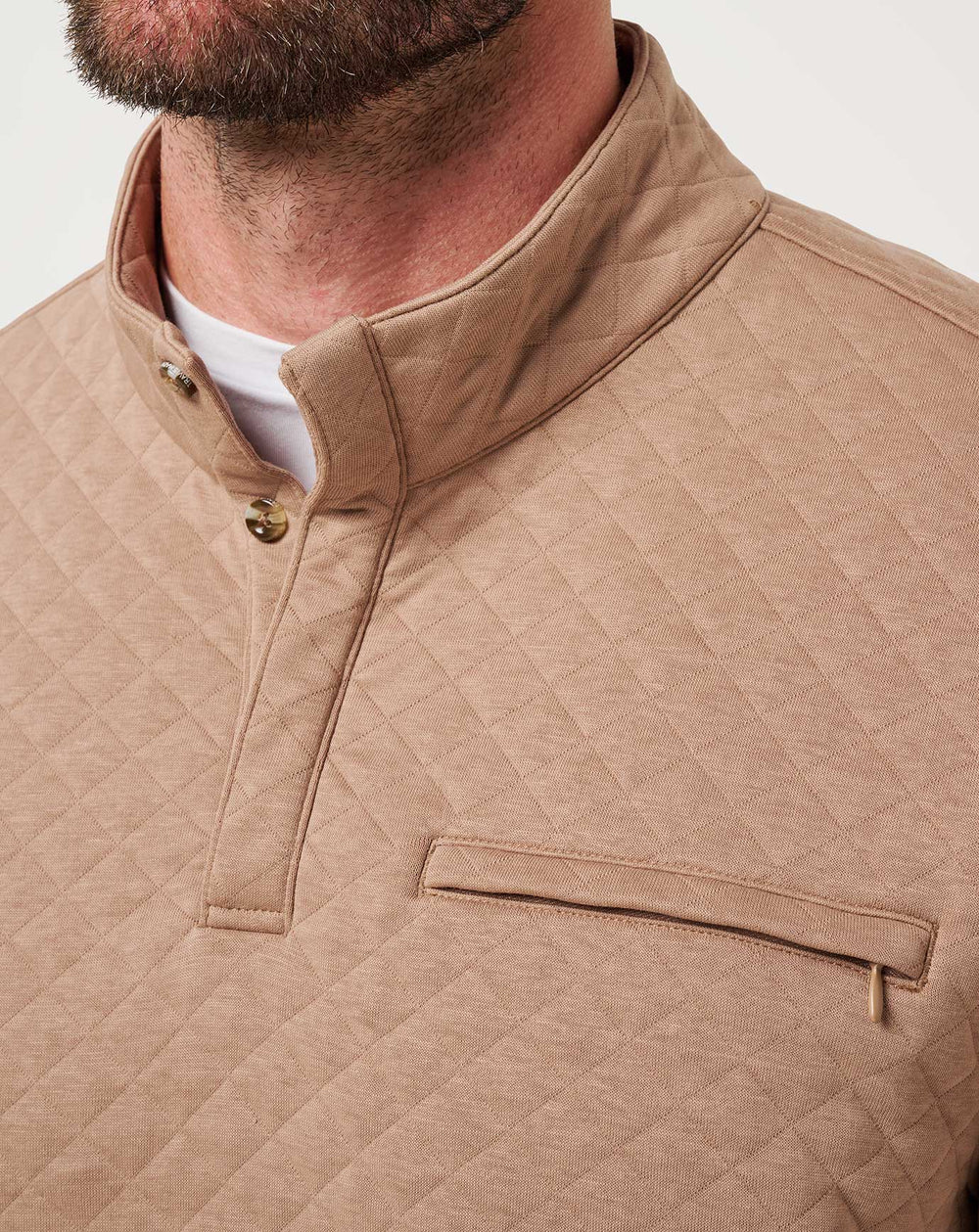 Transatlantic Quarter Zip Men/Portabella