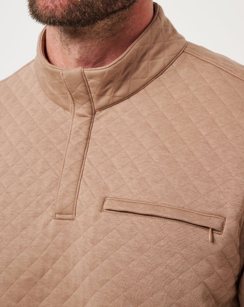 Transatlantic Quarter Zip Men/Portabella
