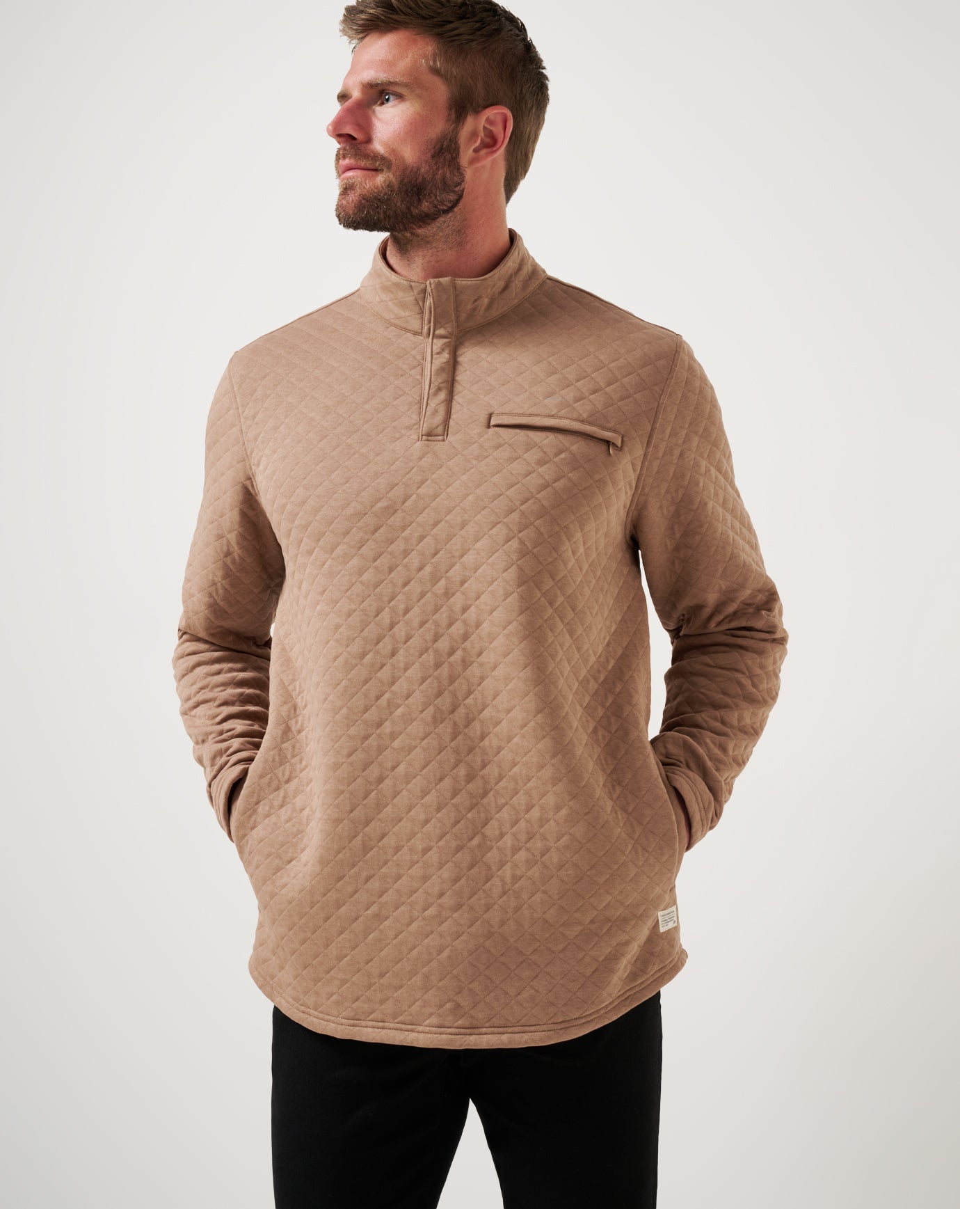 Transatlantic Quarter Zip Men/Portabella