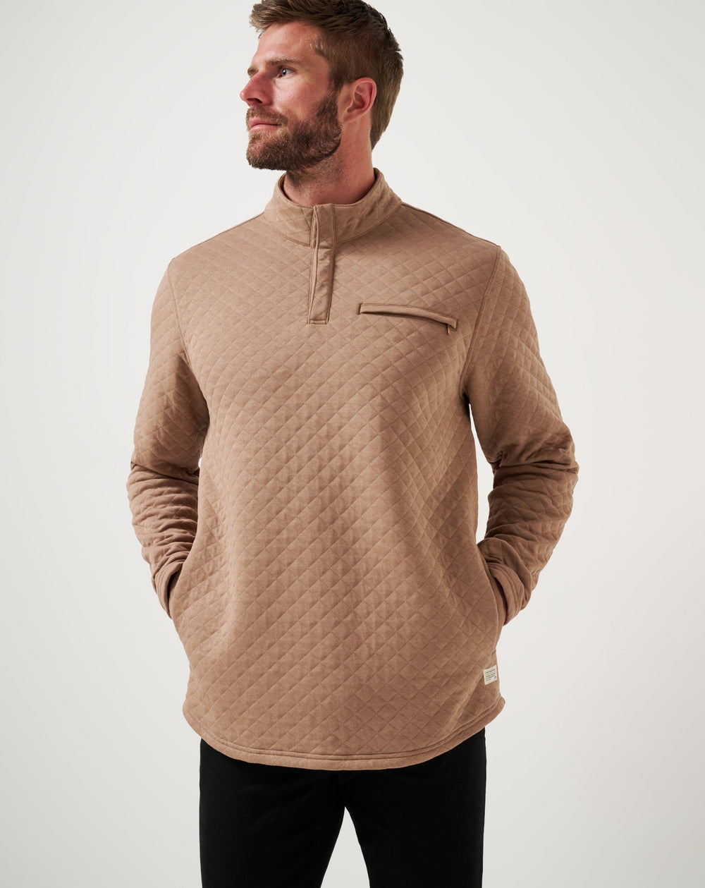 Transatlantic Quarter Zip Men/Portabella