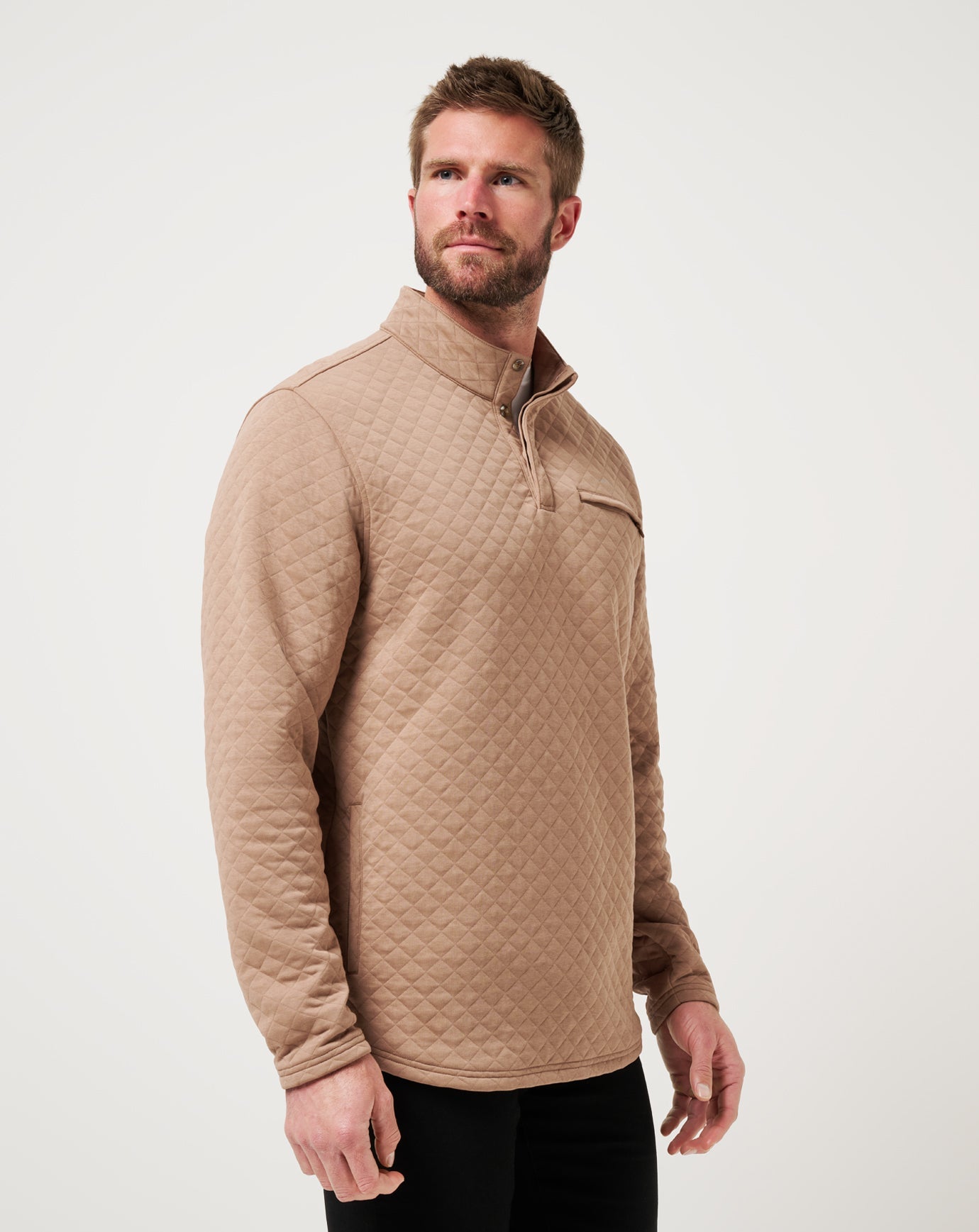 Transatlantic Quarter Zip Men/Portabella