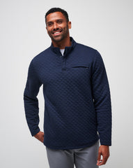 Transatlantic Quarter Zip Men/Total Eclipse