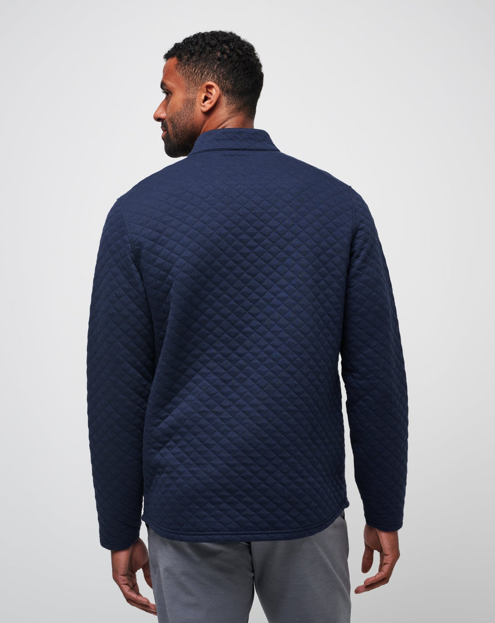 Transatlantic Quarter Zip Men/Total Eclipse