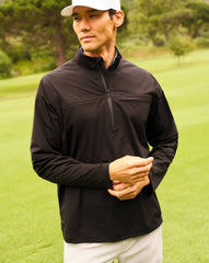 On Course 2.0 Quarter Zip Men|Golf/Black