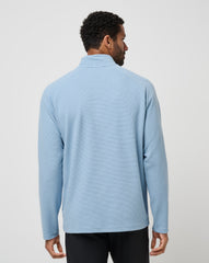 Performance Waffle Quarter Zip Men|Golf/Dusty Blue