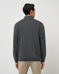 Cloud Sweater Quarter Zip Men/Heather Black