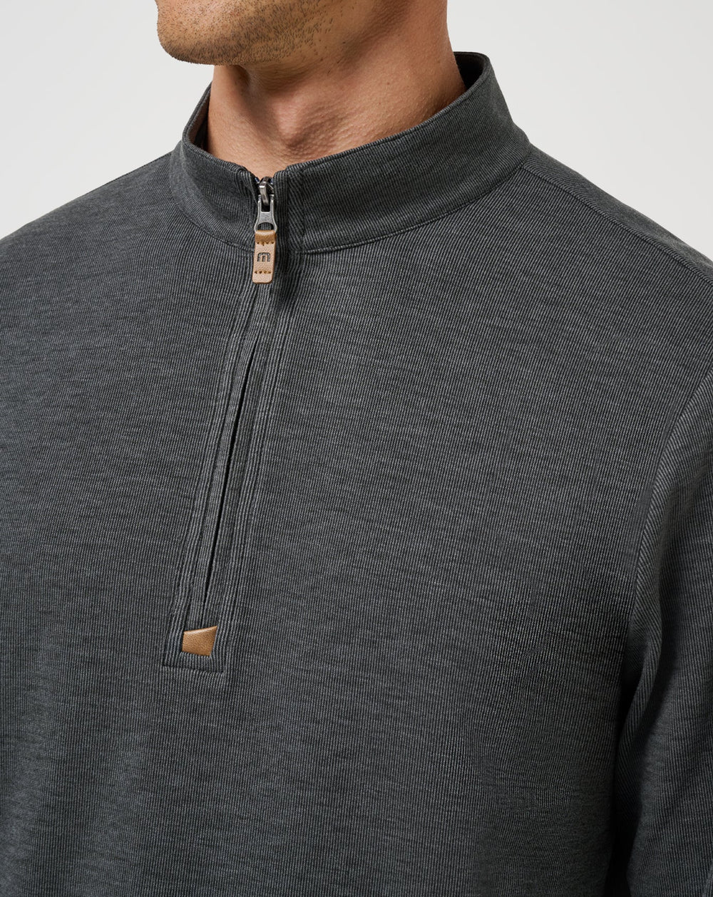 Cloud Sweater Quarter Zip Men/Heather Black