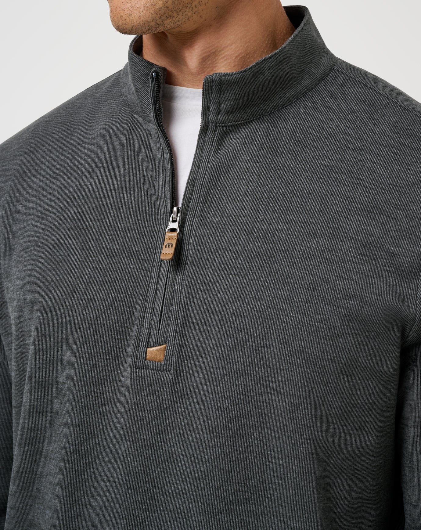 Cloud Sweater Quarter Zip Men/Heather Black