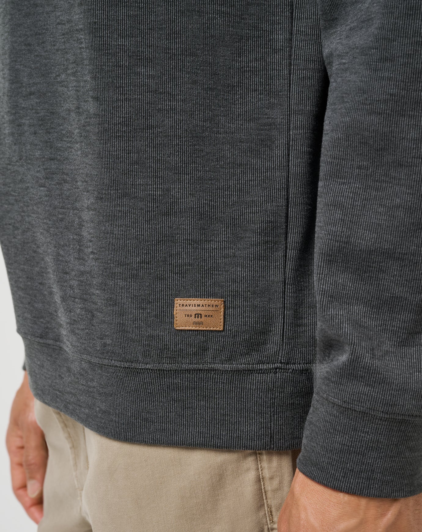 Cloud Sweater Quarter Zip Men/Heather Black