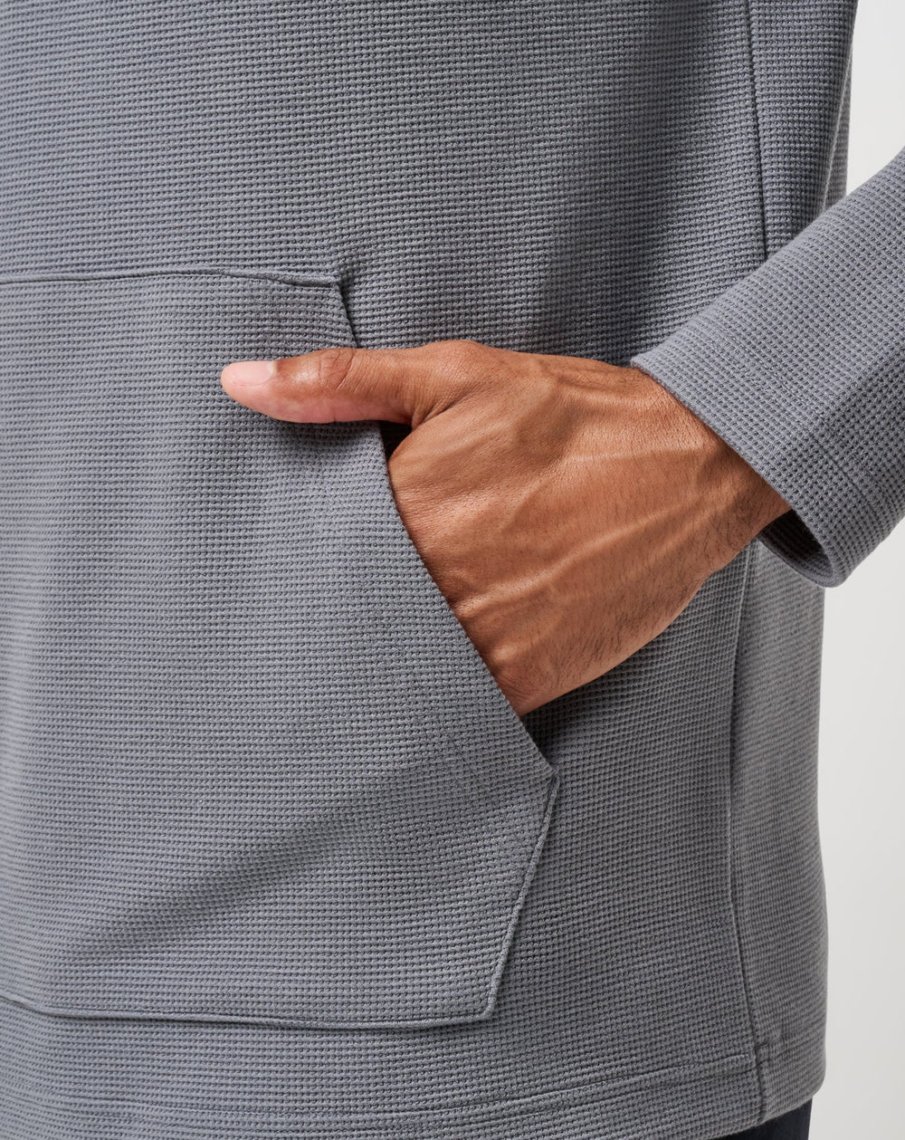 Performance Waffle Quarter Zip Men|Golf/Quiet Shade