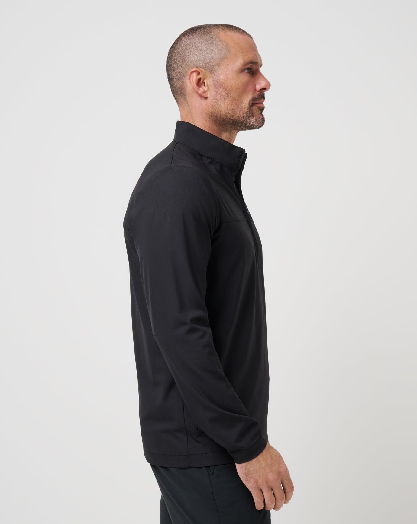 Wanderlust Quarter Zip Men|Golf/Black
