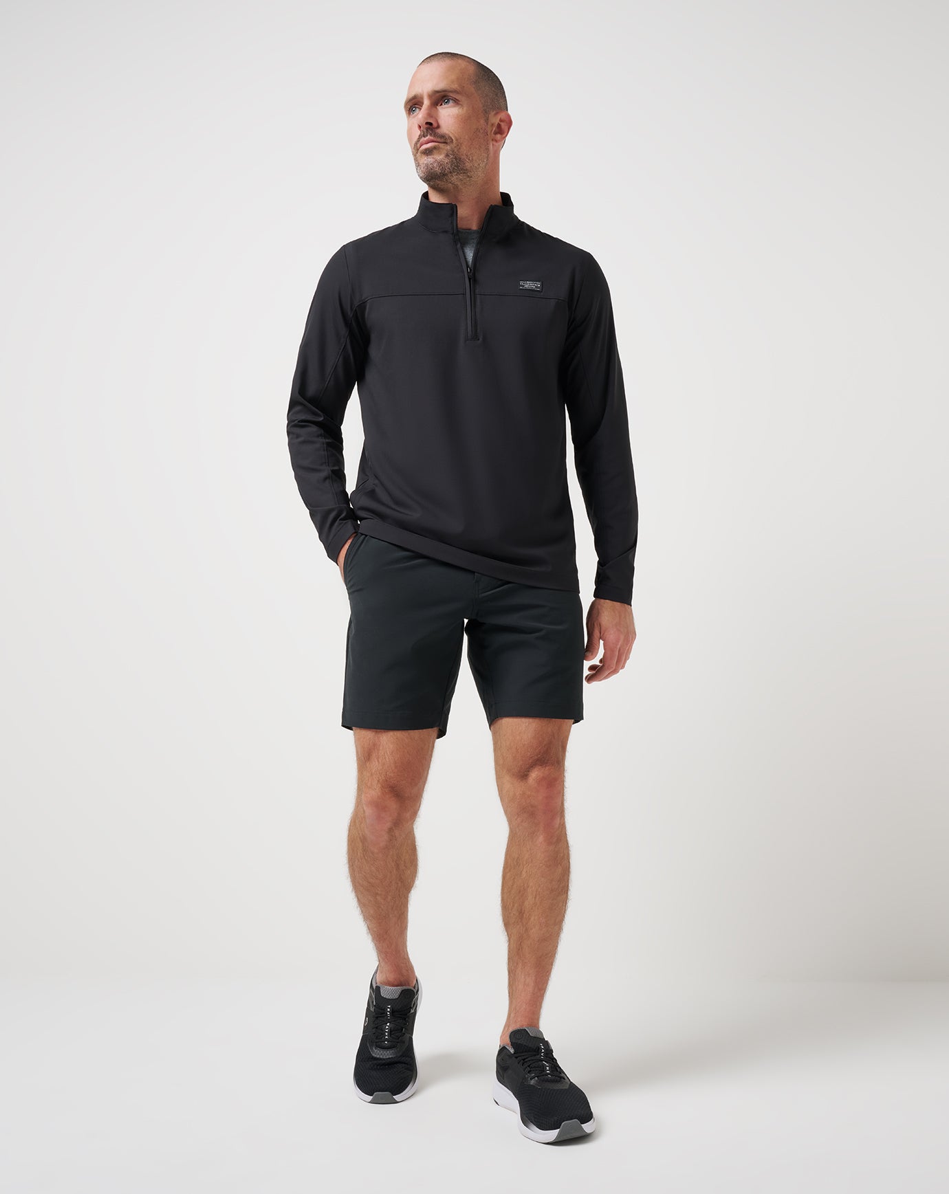 Wanderlust Quarter Zip Men|Golf/Black