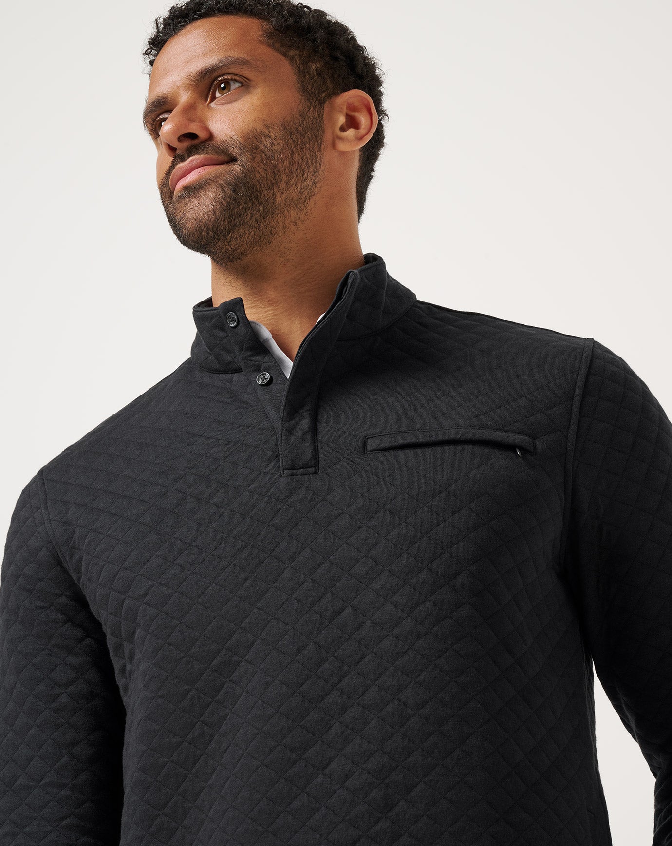 Transatlantic Quarter Zip Men/Black