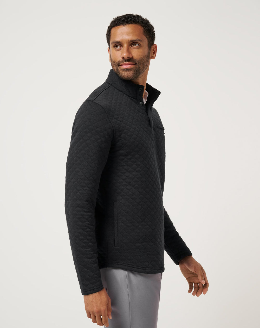 Transatlantic Quarter Zip Men/Black