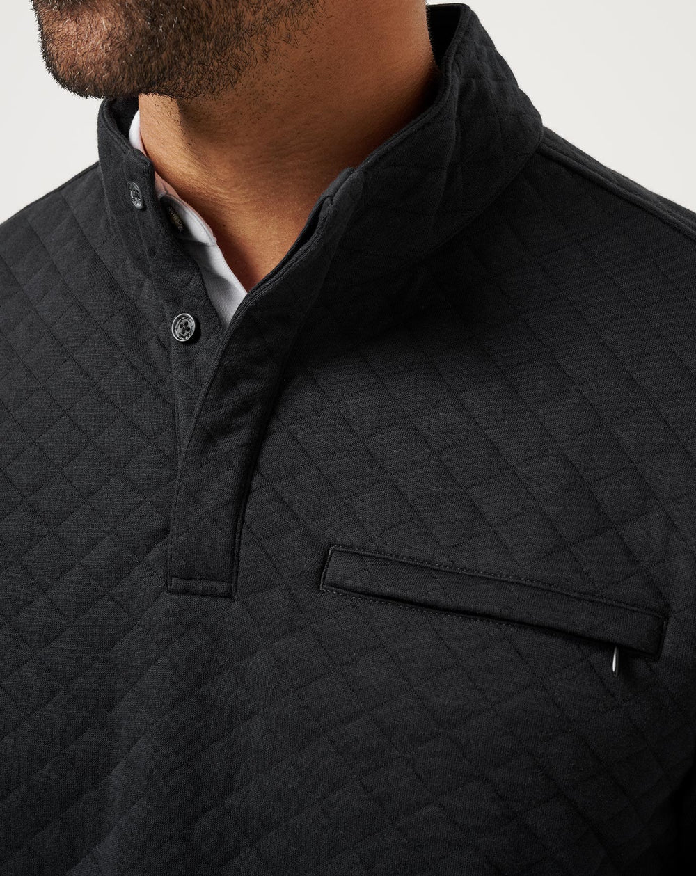 Transatlantic Quarter Zip Men/Black