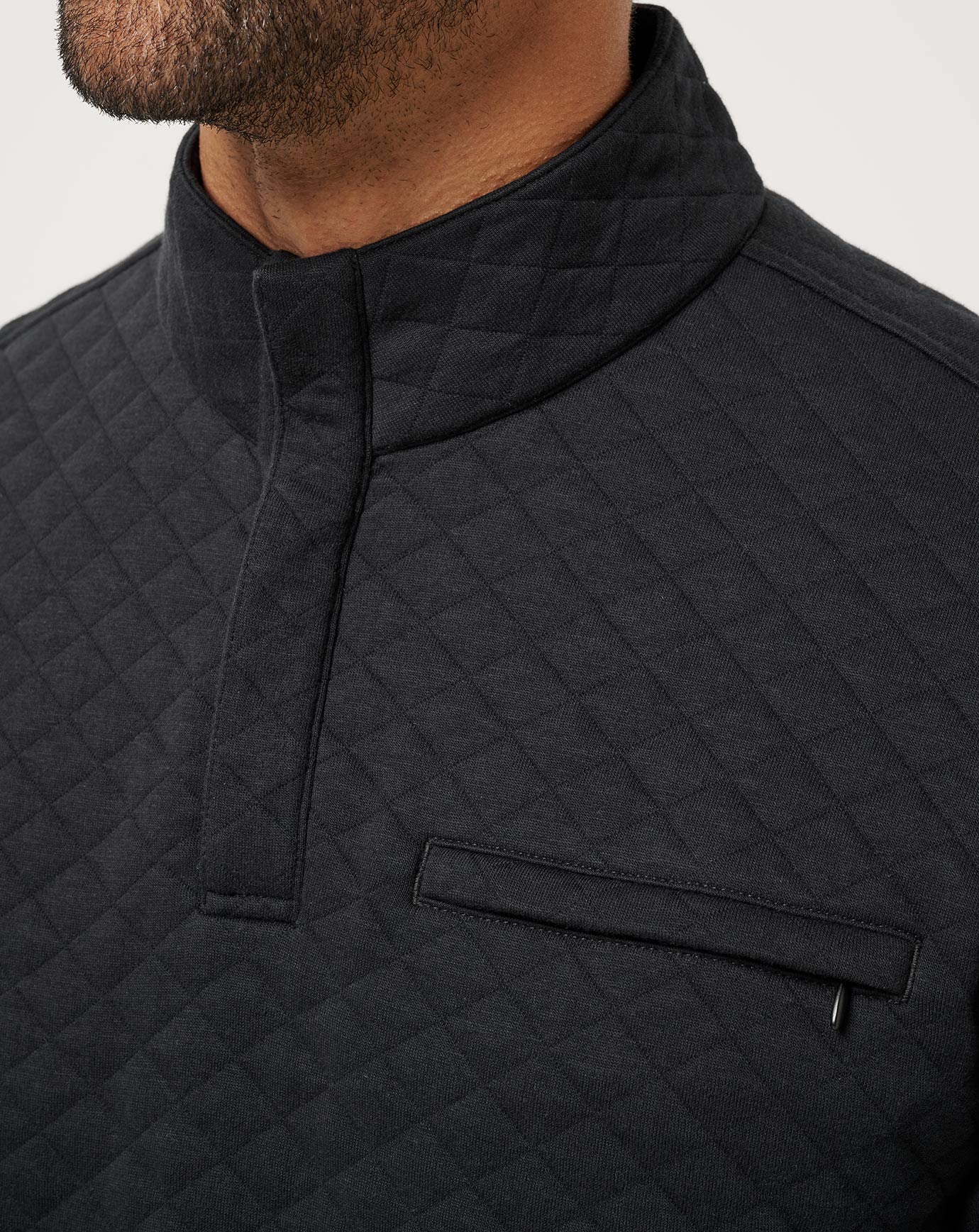 Transatlantic Quarter Zip Men/Black
