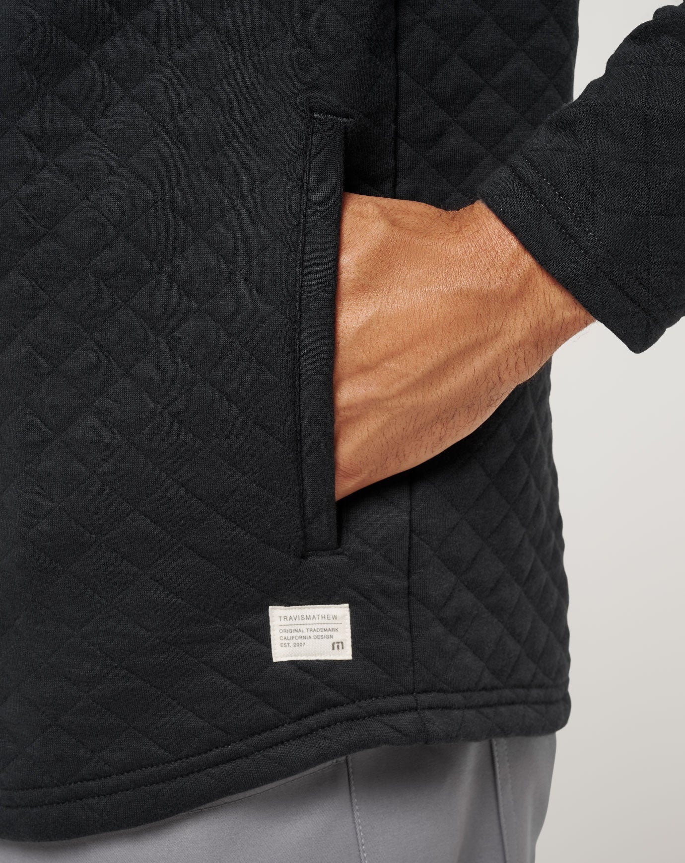 Transatlantic Quarter Zip Men/Black