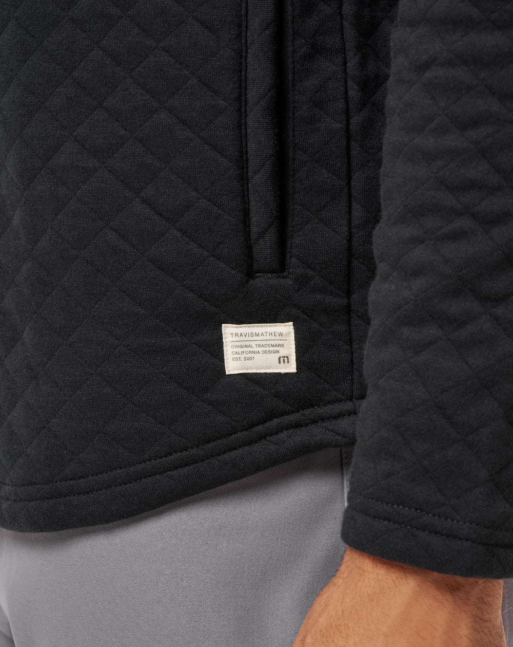 Transatlantic Quarter Zip Men/Black