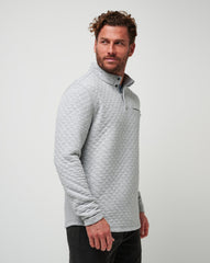 Transatlantic Quarter Zip Men/Heather Light Grey