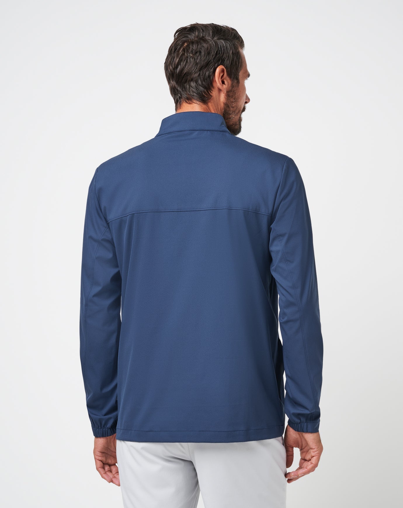 Wanderlust Quarter Zip Men|Golf/Mood Indigo