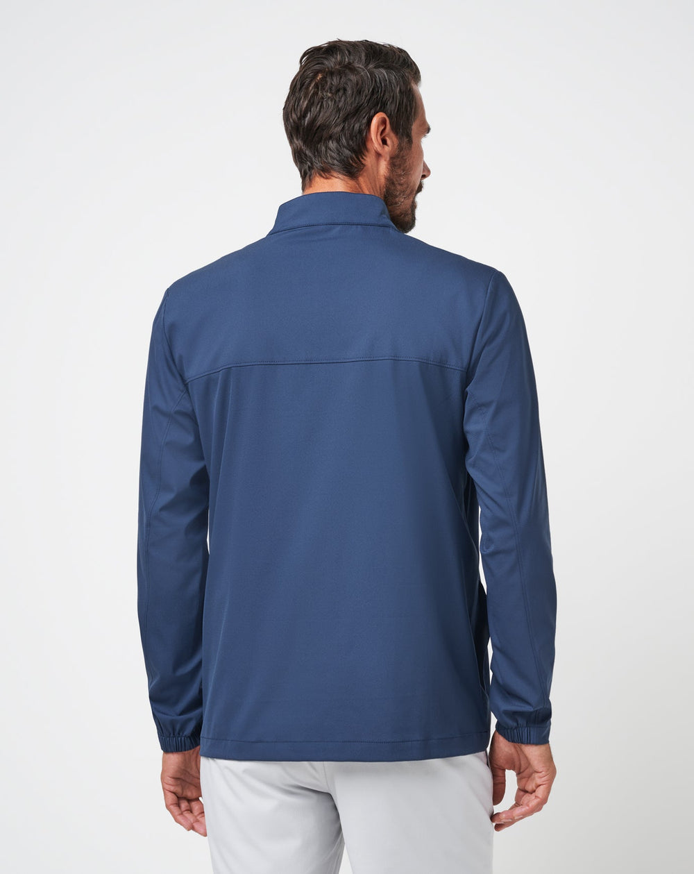 Wanderlust Quarter Zip Men|Golf/Mood Indigo