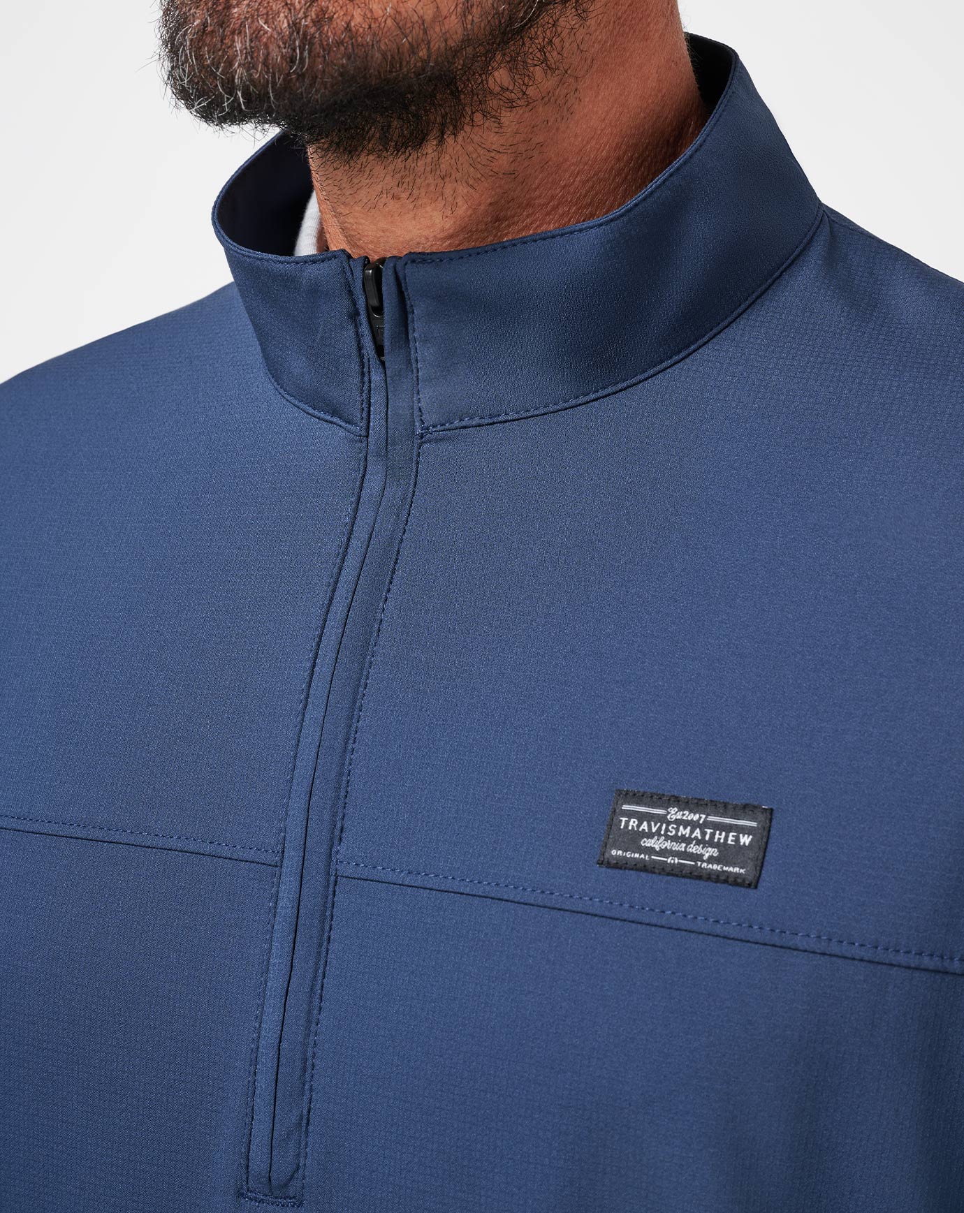 Wanderlust Quarter Zip Men|Golf/Mood Indigo