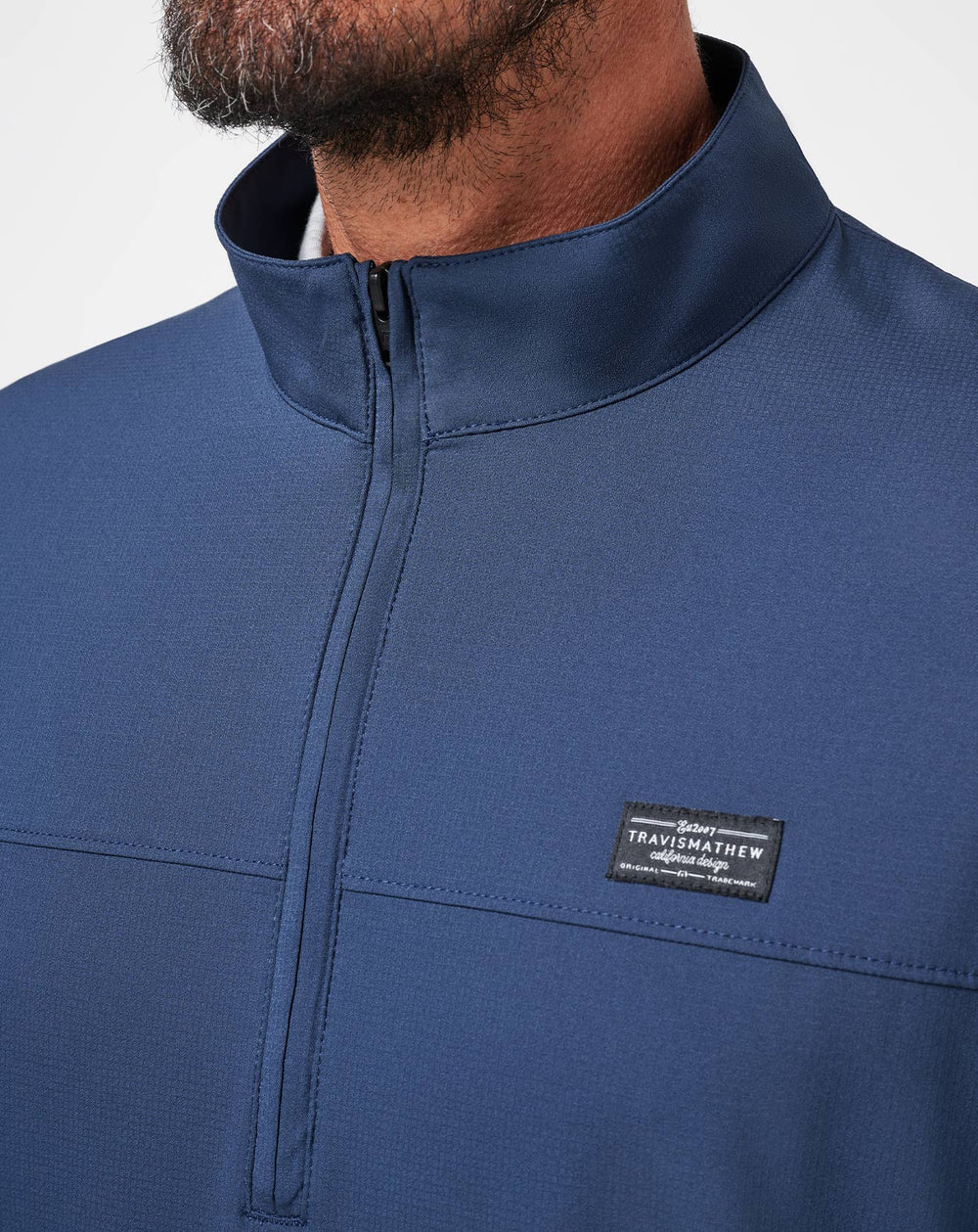 Wanderlust Quarter Zip Men|Golf/Mood Indigo