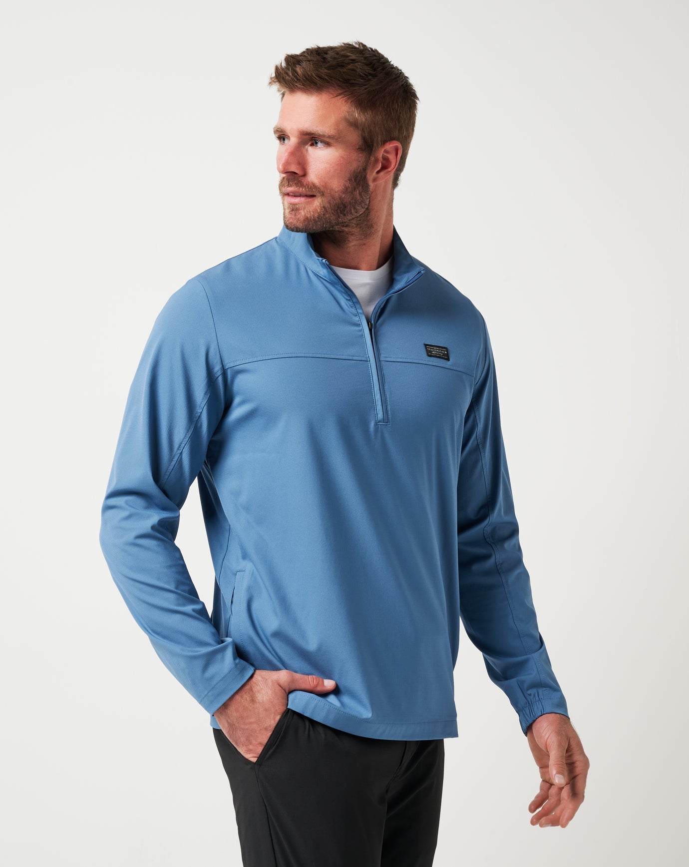Wanderlust Quarter Zip Men|Golf/Copen Blue