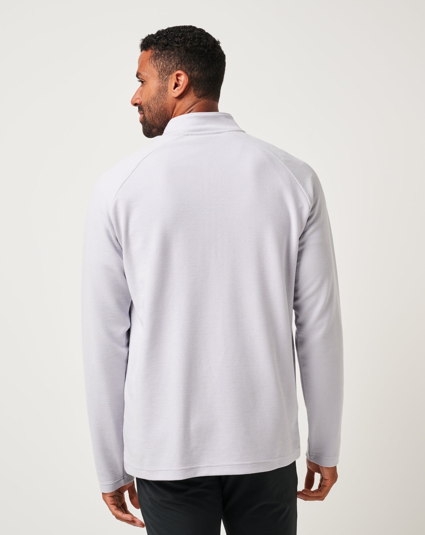 Performance Waffle Quarter Zip Men|Golf/Heather Light Grey