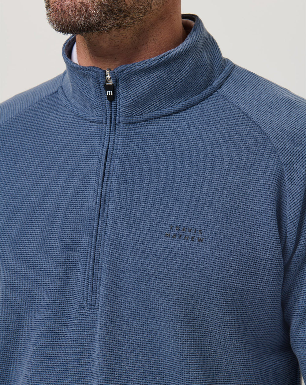 Performance Waffle Quarter Zip Men|Golf/Bering Sea