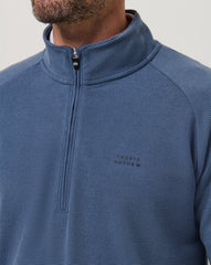Performance Waffle Quarter Zip Men|Golf/Bering Sea