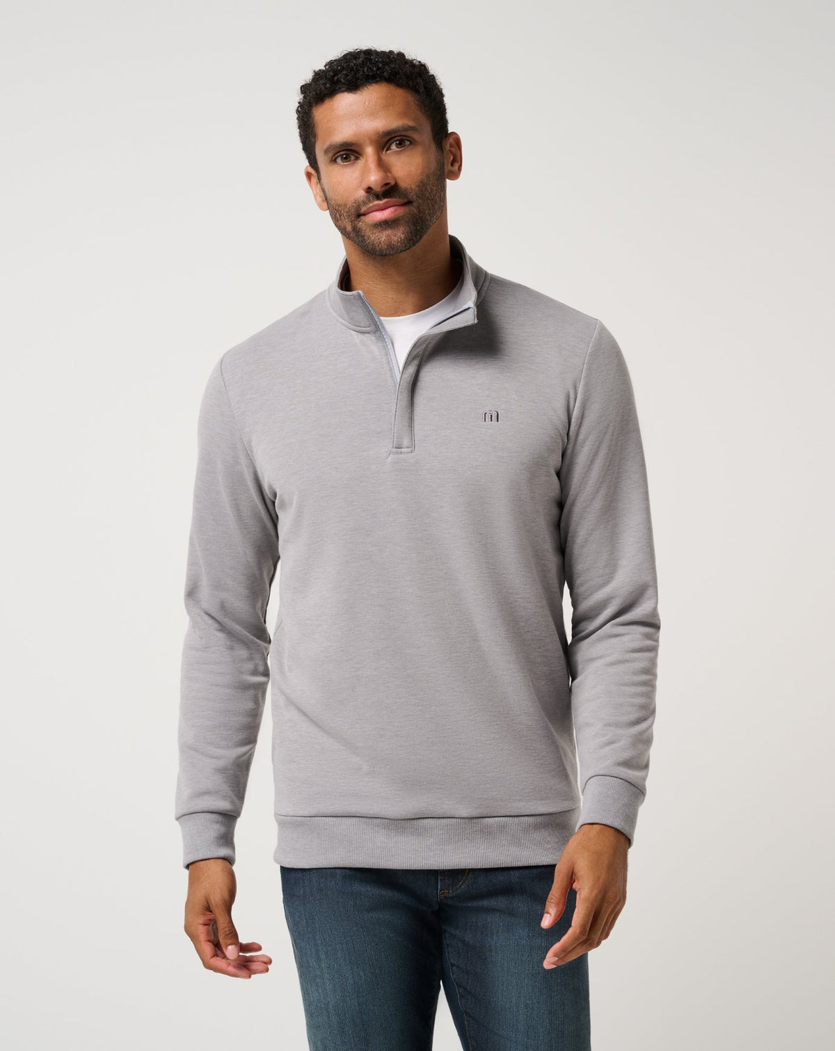 Cloud Quarter Zip 2.0 Men|Golf|New/Heather Medium Grey