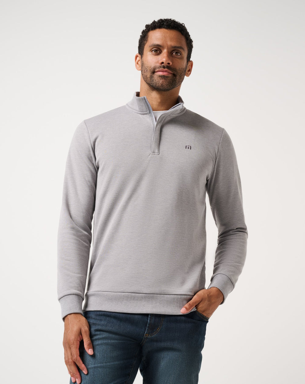 Cloud Quarter Zip 2.0 Men|Golf|New/Heather Medium Grey