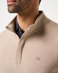 Cloud Quarter Zip 2.0 Men|Golf|New/Heather Portabella Brown