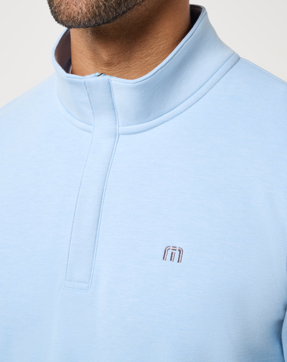 Cloud Quarter Zip 2.0 Men|Golf|New/Heather Powder Blue