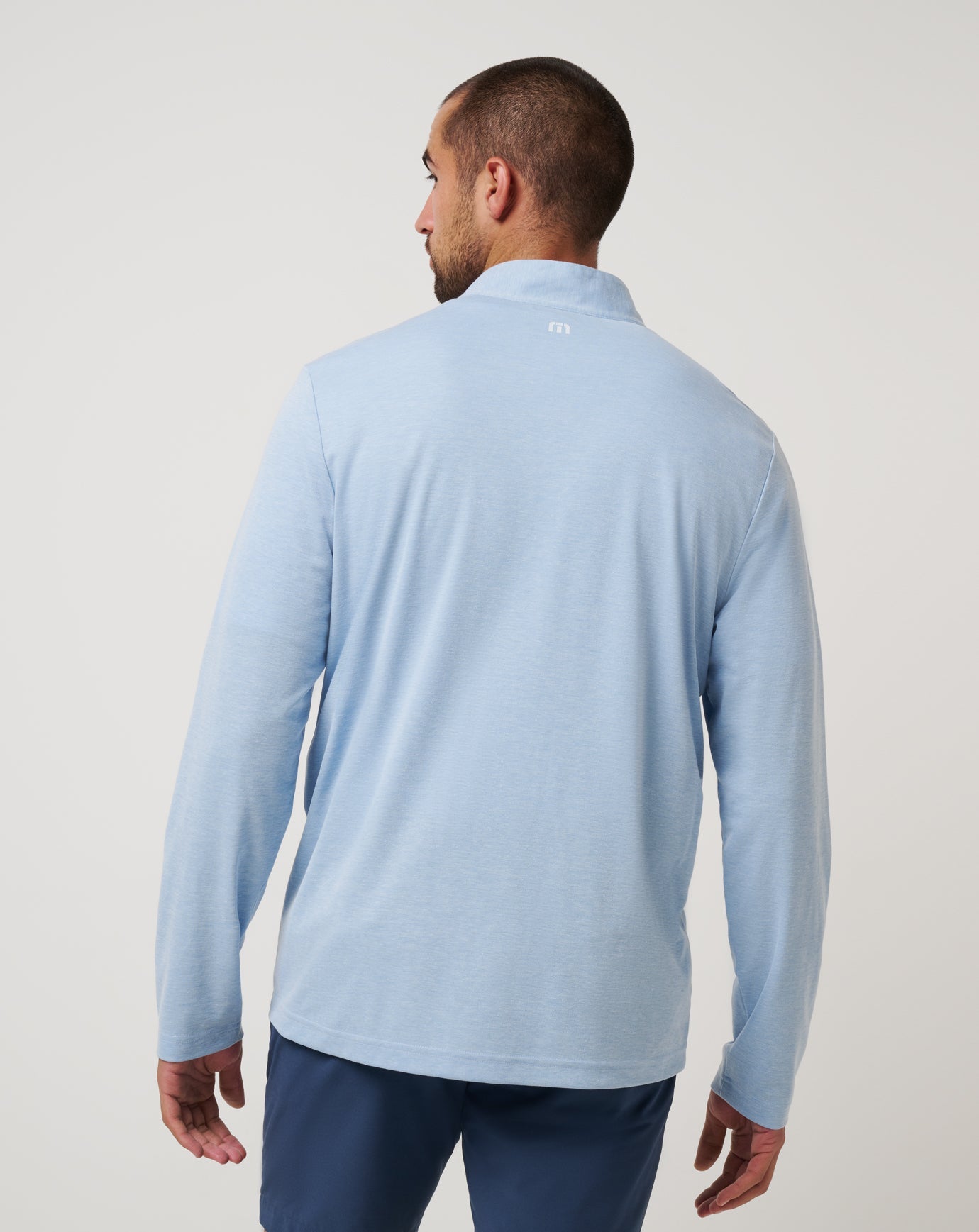 Chicago Cubs Time To Tailgate Quarter Zip Men|Game Day|New/Heather Blue