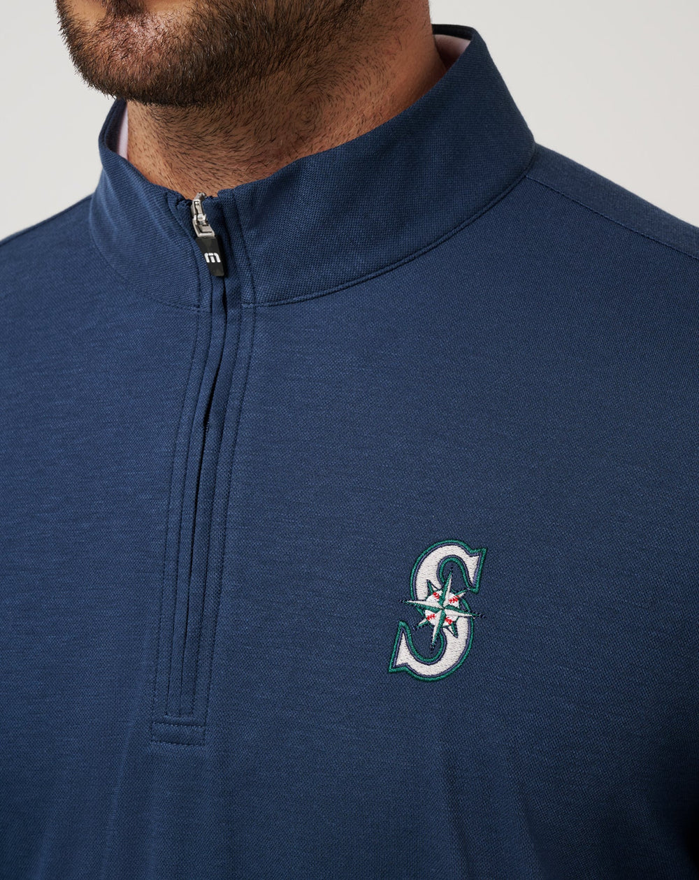 Seattle Mariners Time To Tailgate Quarter Zip Men|Game Day|New/Navy