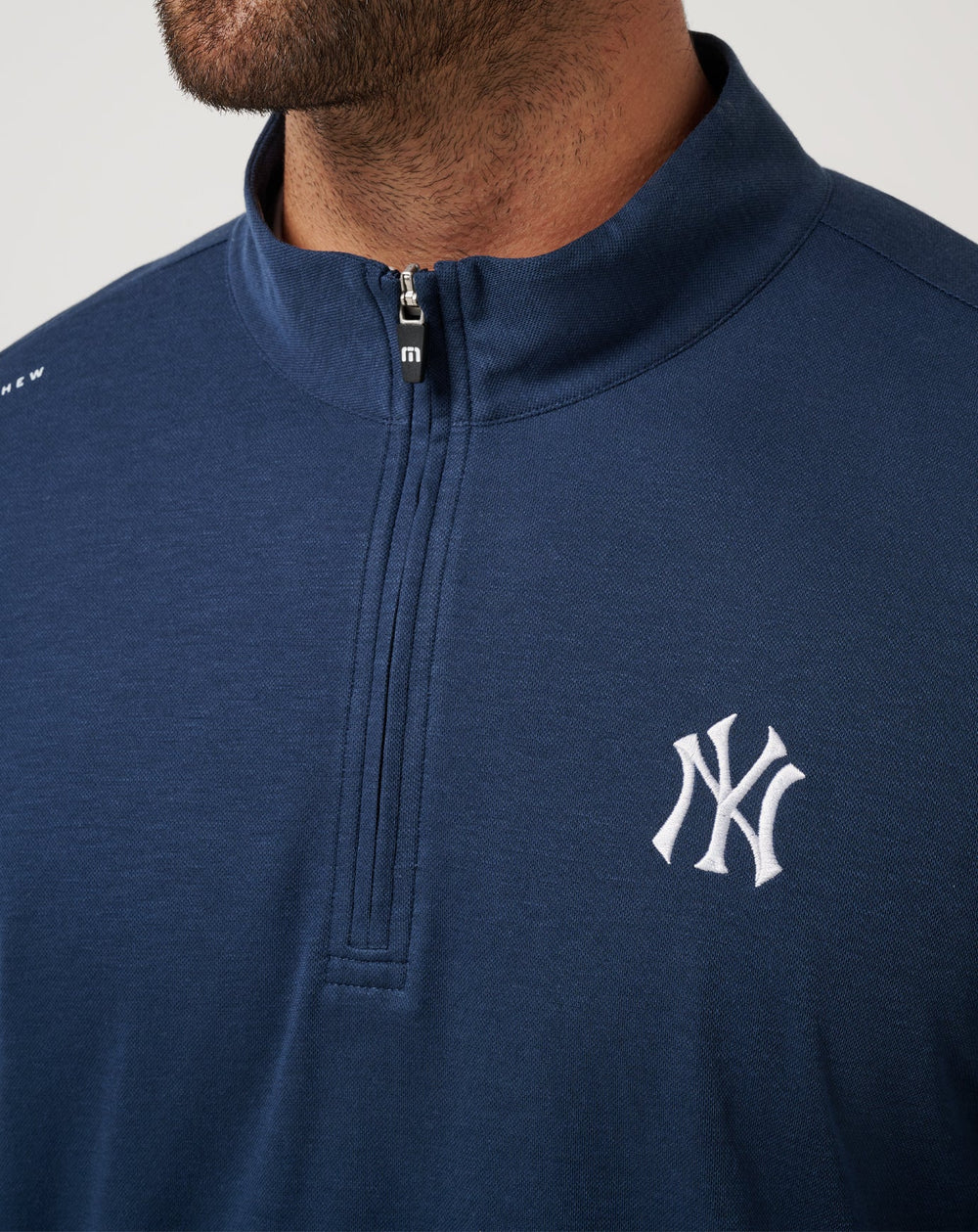 New York Yankees Time To Tailgate Quarter Zip Men|Game Day|New/Navy