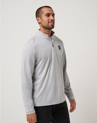 San Francisco Giants Time To Tailgate Quarter Zip Men|New/Heather Grey