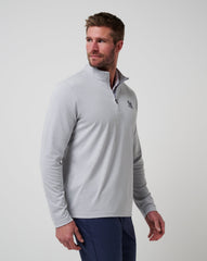 New York Yankees Time To Tailgate Quarter Zip Men|Game Day|New/Heather Grey