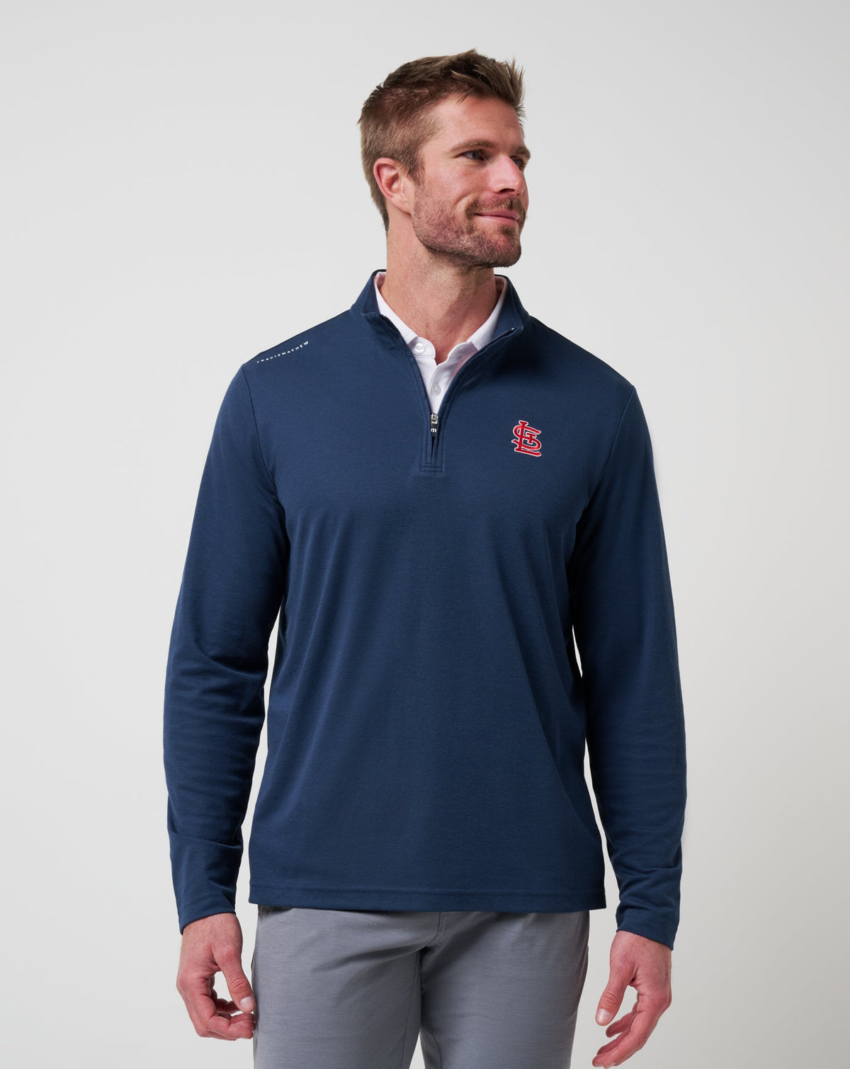 St Louis Cardinals Time To Tailgate Quarter Zip Men|New/Navy