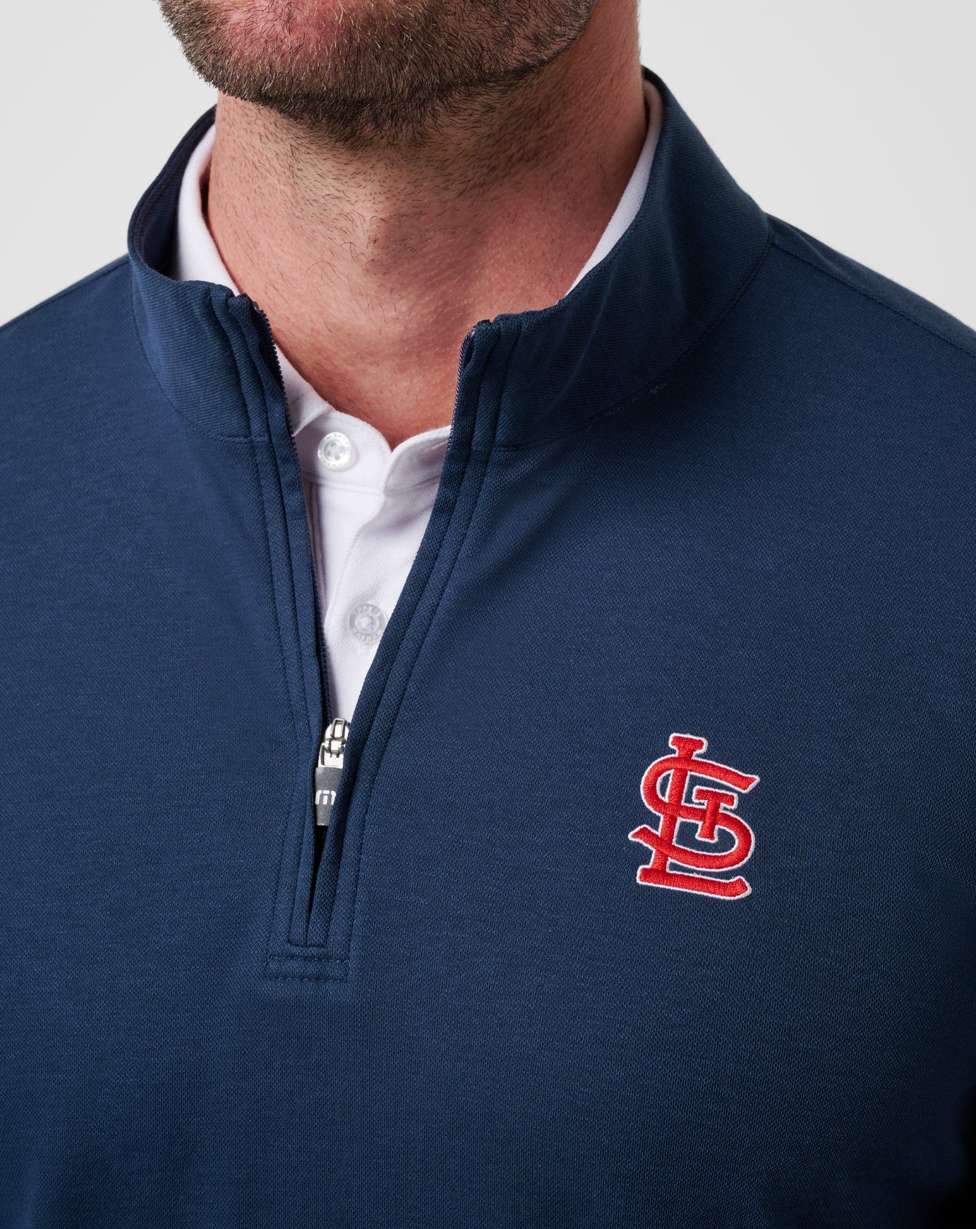 St Louis Cardinals Time To Tailgate Quarter Zip Men|New/Navy