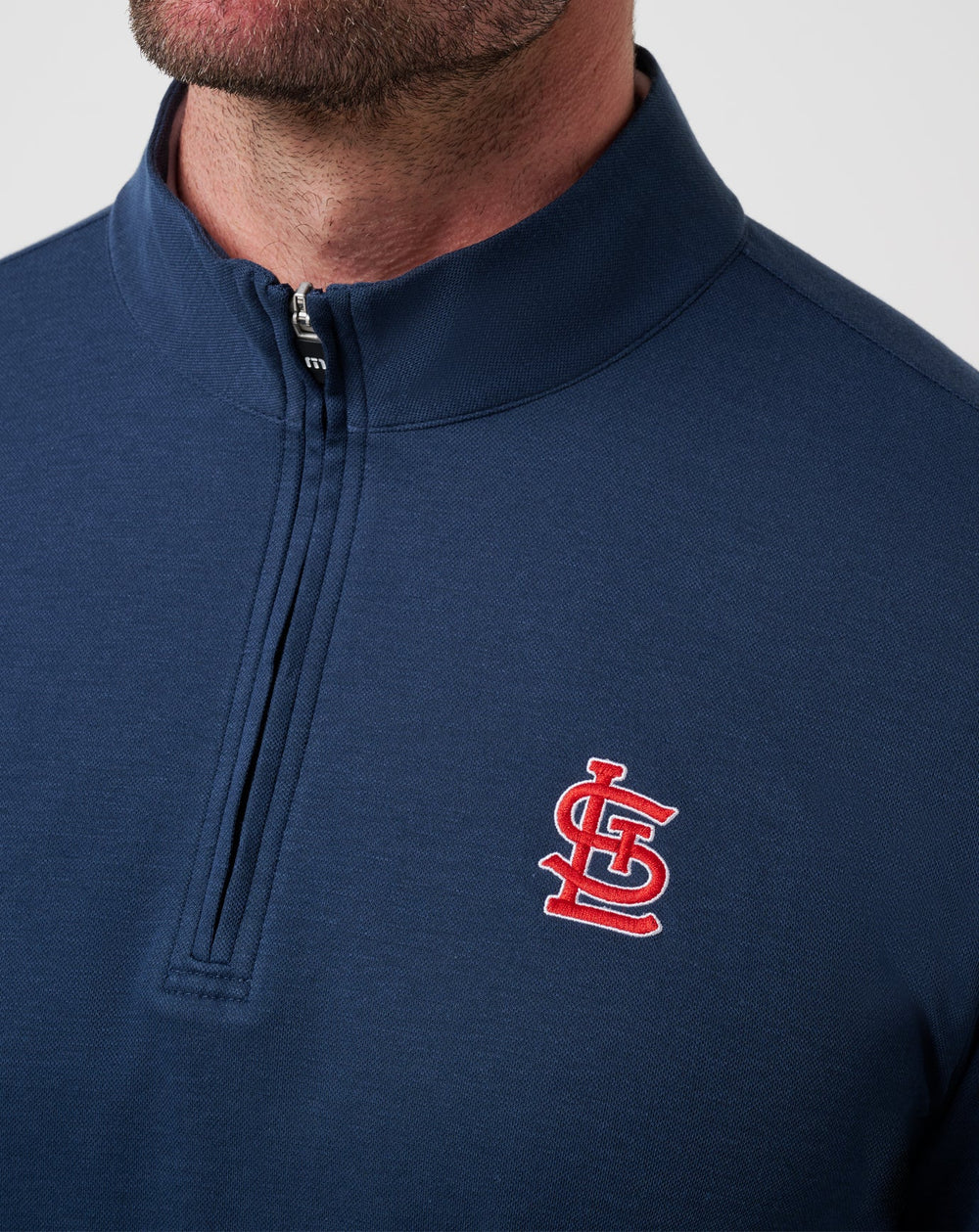 St Louis Cardinals Time To Tailgate Quarter Zip Men|New/Navy