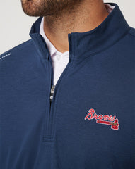 Atlanta Braves Time To Tailgate Quarter Zip Men|New/Navy