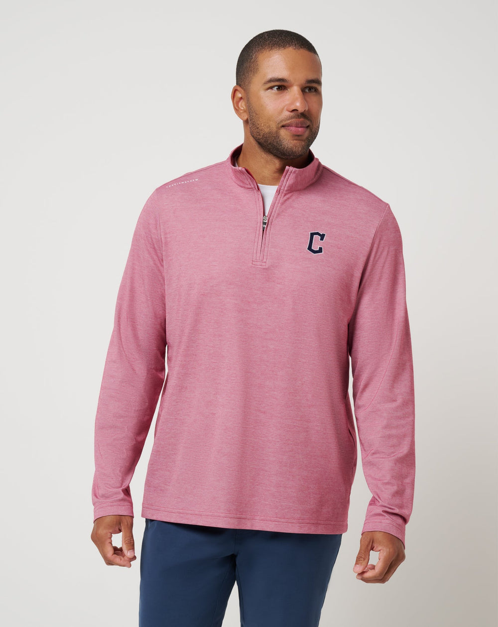 Cleveland Guardians Time To Tailgate Quarter Zip Men|Game Day|New/Heather Red