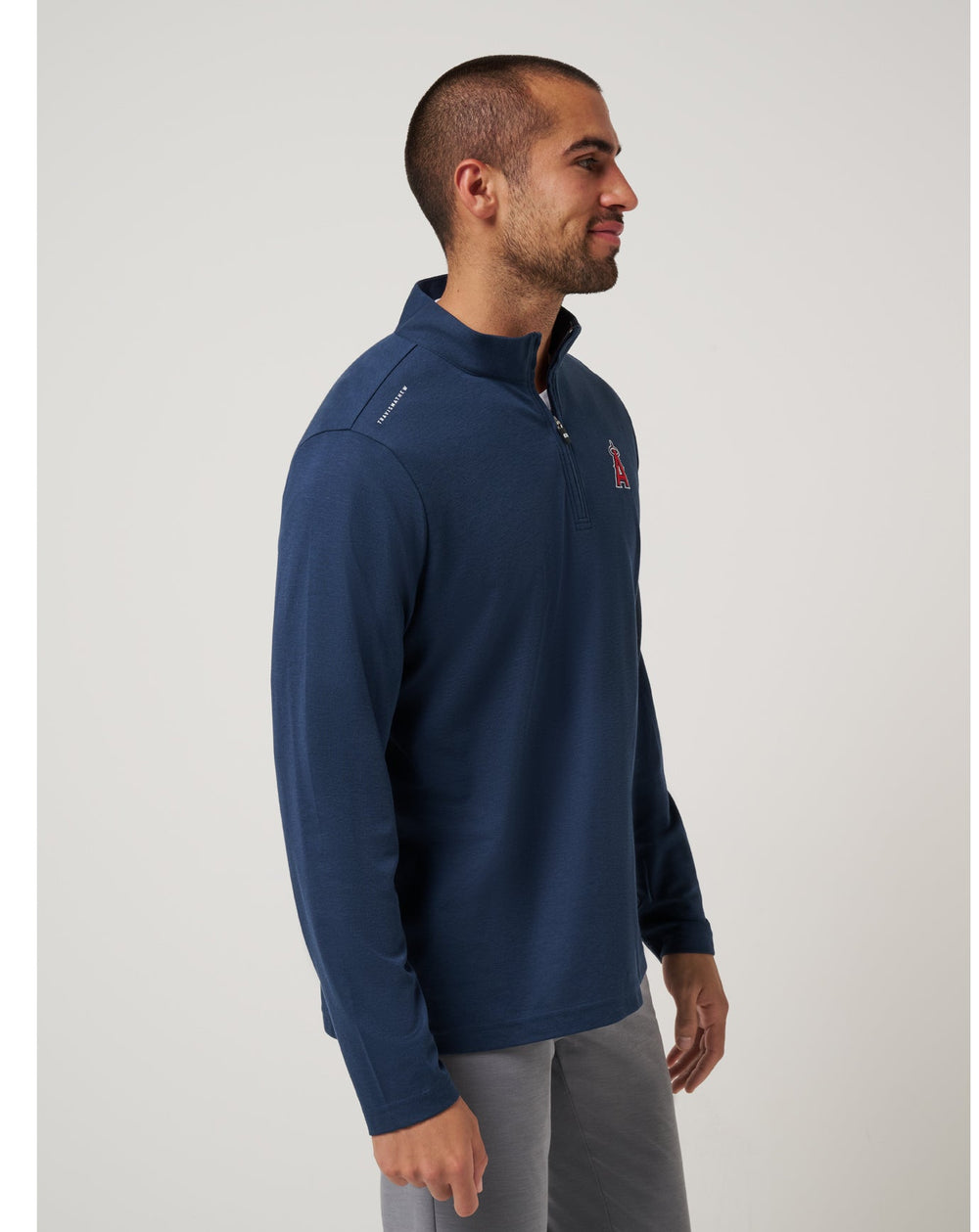 Los Angeles Angels Time To Tailgate Quarter Zip Men|New/Navy