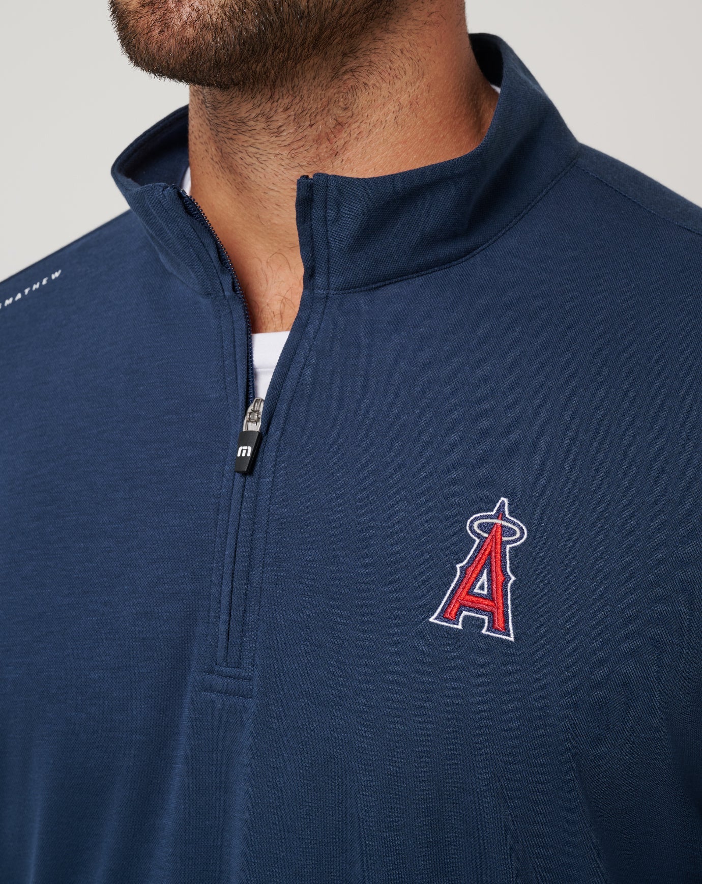Los Angeles Angels Time To Tailgate Quarter Zip Men|New/Navy
