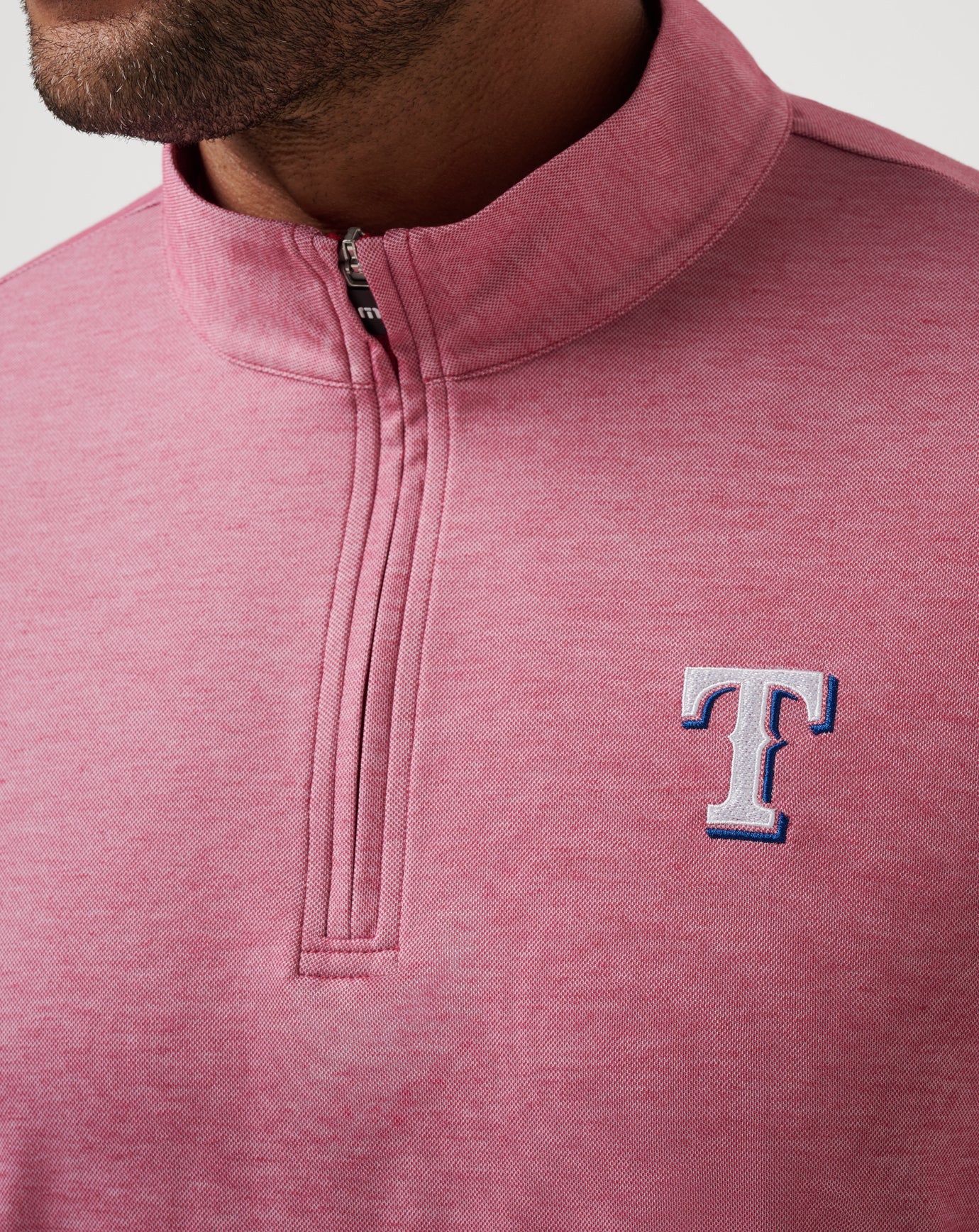 Texas Rangers Time To Tailgate Quarter Zip Men|New/Heather Red